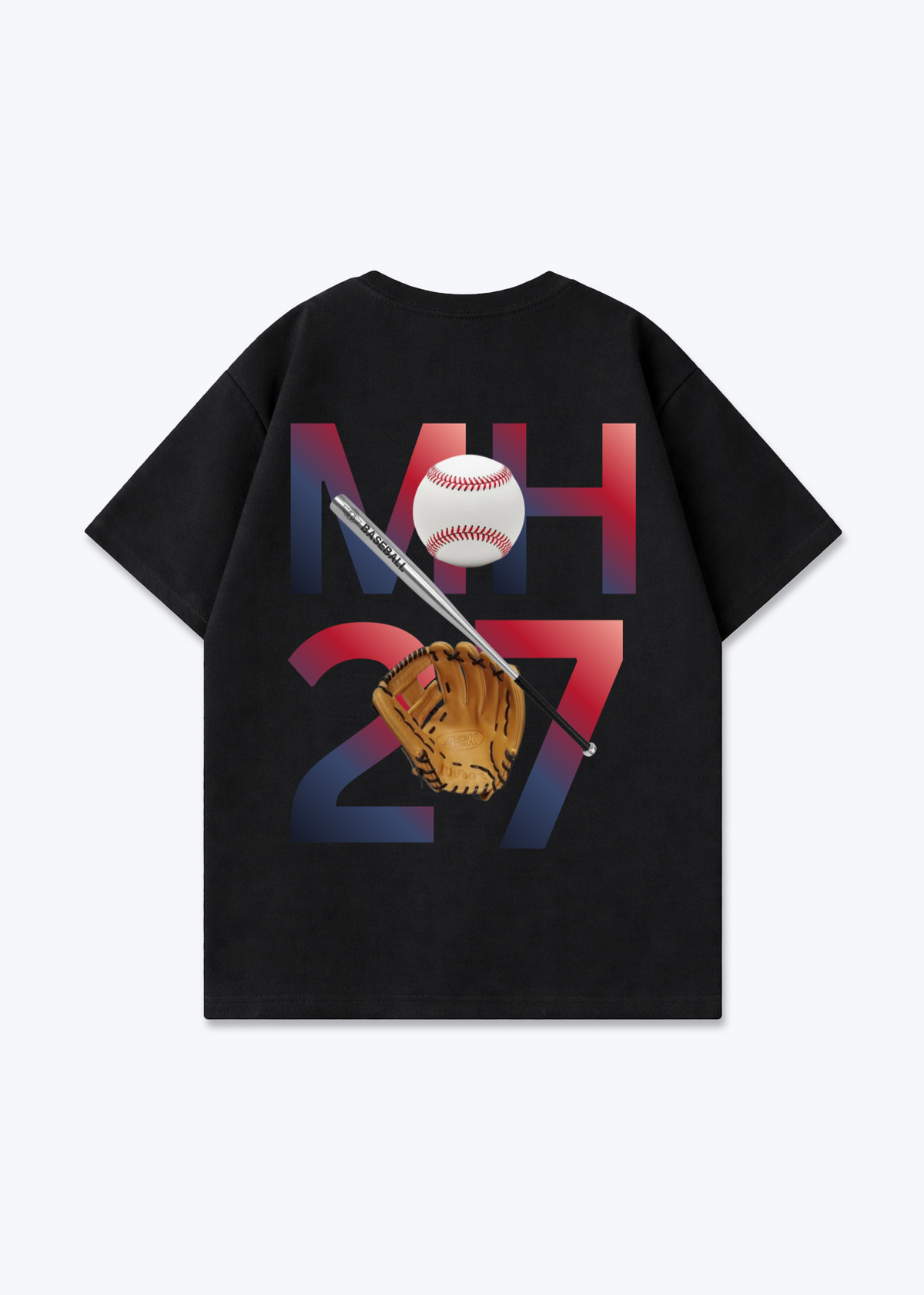 MH27 Oversized Shirt - Black Back (Designed)