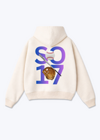 SO17 Zip Hoodie - Beige Back (Designed)