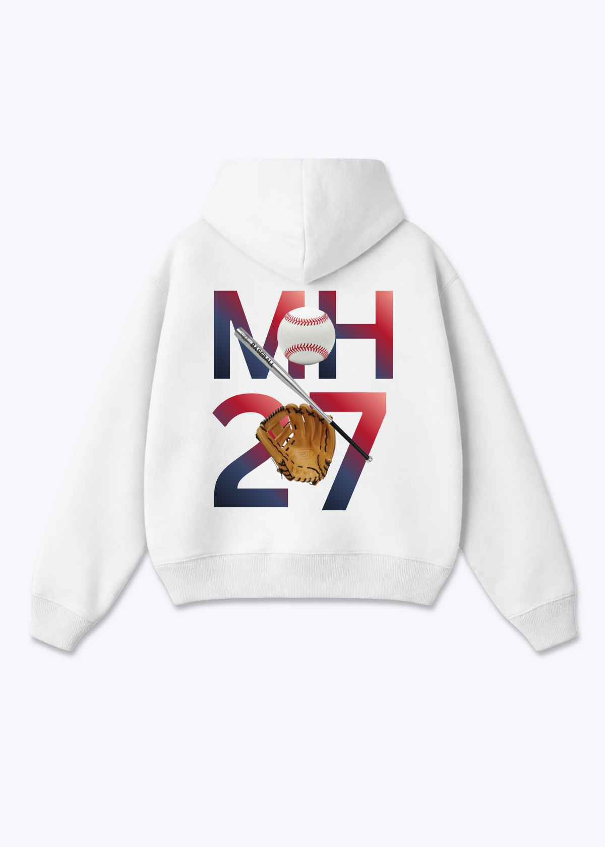 MH27 Zip Hoodie - White Back (Designed)